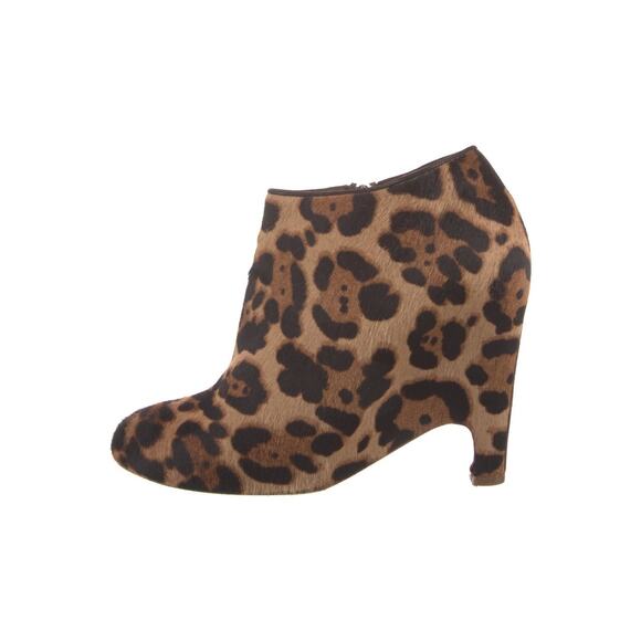 ❤️Christian Louboutin Ponyhair Leopard Boots❤️
